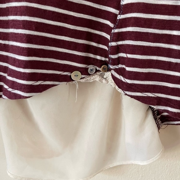 Anthropologie Meadow Rue Cassia Lace Back Top - Picture 5 of 6